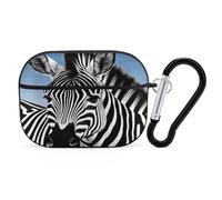 Zebra - Organiseur pour écouteurs Airpods Pro résistant aux chocs avec mousqueton anti-chute pour Airpods Pro 2ème génération, noir