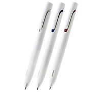 Zebra P-BAS88-AS3AZ Lot de 3 stylos à bille permanents Bren 0,5 mm Blanc 3 couleurs