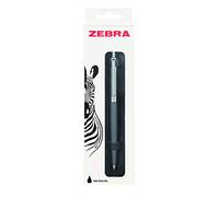 Zebra Pen 901 Stylo à bille noir, élégant et élégant, stylos rétractables et fiables, encre noire, stylos à bille gris de qualité supérieure avec étui de présentation - Pointe fine, 1 pk - Gris