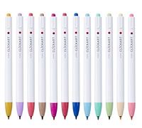 Zebra Pen CLiCKART Feutre rétractable 2,0 mm Couleurs claires Boîte de 12