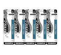 Zebra Pen F-Series Ballpoint Stainless Steel Pen Refill, Fine Point, 0.7mm, Black Ink, 10-Pack