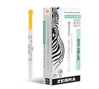 Zebra Pen Mildliner Lot de 12 marqueurs à double pointe, pointe large et fine, encre dorée douce, boîte de 96 paquets, 1152 pièces au total