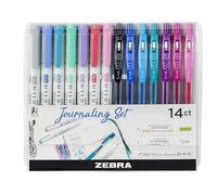Zebra Pen MILDLINER Lot de 14 surligneurs à double pointe, stylos gel et surligneurs pastel, marqueurs et surligneurs à pointe large et fine, stylos à double extrémité, couleurs assorties
