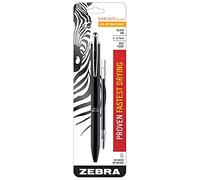 Zebra Pen Sarasa 91201 Grand stylo à encre gel rétractable avec recharge d'encre, corps noir, pointe moyenne, 0,7 mm, encre noire