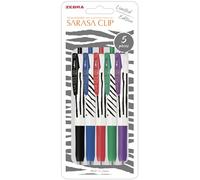 Zebra Pen SARASA Clip Portefeuille à rayures 0,7 mm