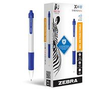 Zebra Pen Sarasa Dry X20+ Lot de 12 stylos à encre gel rétractable, corps en plastique, pointe moyenne, 0,7 mm, encre bleue
