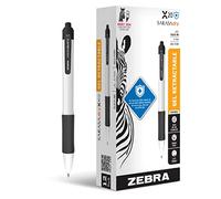 Zebra Pen Sarasa Dry X20+ Lot de 12 stylos rétractables à encre gel - Corps en plastique avec protection additive - Pointe moyenne 0,7 mm - Encre noire