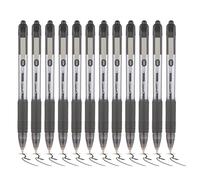 Zebra Pen Z Grip - Lot de 12 stylos à bille noirs à écriture lisse avec clip de poche, stylos à bille rétractables à encre noire, stylos à bille noirs fiables pour un usage quotidien, pointe moyenne