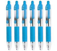 Zebra Pen Z-Grip Lot de 6 mini stylos à bille Bleu clair Longueur 11,4 cm