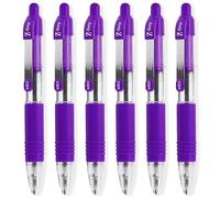 Zebra Pen Z-Grip Lot de 6 mini stylos à bille Longueur 11,4 cm Encre violette
