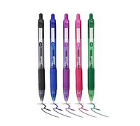 Lisse Zebra Z-Grip Stylo-bille rétractable Couleurs assorties (Pack de 5)