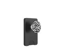 Zebra Print Black White Cool Soft PopSockets PopWallet pour MagSafe