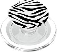 Zebra Print/Checkered PopSockets PopGrip pour MagSafe