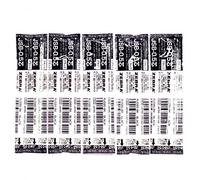 Zebra RJSB5-BK Lot de 5 recharges d'encre gel pour stylo Zebra multifonction Shabo X Noir 0,5 mm