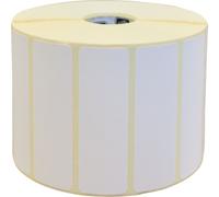ZEBRA Rouleaux d'étiquettes pour imprimante d'étiquettes 800262-125 blanc, 57,0 x 32,0 mm, 12 x 2100 étiquettes