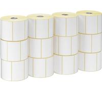 ZEBRA Rouleaux d'étiquettes pour imprimante d'étiquettes 800274-205 blanc, 102,0 x 51,0 mm, 12 x 1370 étiquettes