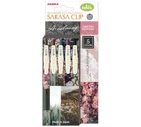 Zebra Sarasa Clip 0.5 Lot de stylos à encre gel - A Calming Moment Édition limitée (5 couleurs)