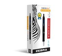 Zebra Sarasa Dry X1 Lot de 12 stylos à encre gel rétractables, pointe moyenne 0,7 mm, encre bleue à séchage rapide