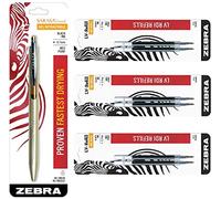 Zebra Sarasa Grand, Stylo à encre gel rétractable Corps bleu marine Pointe moyenne 0,7 mm doré