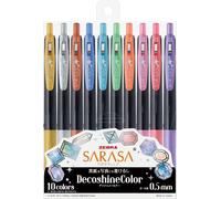 Zebra Sarasa Jj15-10c-Sh Stylo À Bille Gel Avec Clip 0,5 Mm
