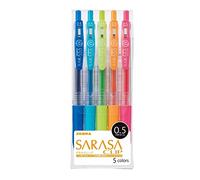 ZEBRA Sarasa JJ15-5CA Clip 0,5, 5 couleurs
