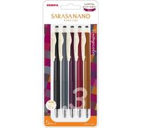 Zebra Sarasa Jjh72-5c-B Lot De 5 Stylos À Bille À Encre Gel 0,3 Mm