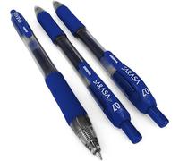 Zebra Sarasa Lot de 3 stylos roller rétractables à encre gel 0,7 mm Encre bleue