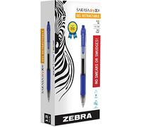 Zebra Sarasa Stylo rétractable encre gel à séchage rapide 12 pack bleu