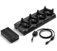Zebra Station de charge/transfert, 4 ports, Ethernet Station de charge/transfert, 4 ports, Ethernet, incl : Adaptateur secteur, à commander séparément : Cordon d'alimentation, convient pour : WT4090,