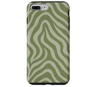 Zebra Stripes Accessories Olive Green Aesthetic Coque pour iPhone 7 Plus/8 Plus