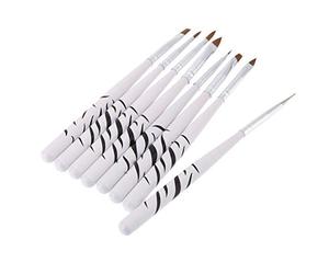 Zebra Stripes Pull Nail Art Design Pologne Brosse Peinture Stylo Ensemble Portable et UtileDesign très attractif