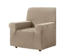 Zebra Textil Betina Housse de Canapé Elastique, Tissu, Beige, 1 Place