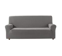 Zebra Textil Betina Housse de Canapé Elastique, Tissu, Gris Moyen, 4 Places