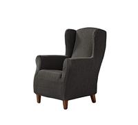 Zebra Textil Betina Housse de Fauteuil à Oreilles élastique, Tissu, Gris