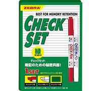 Zebra Pen Stylo de signalisation Textil Check Pen SE 360 CK Kit vert