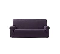 Zebra Textil Vega Housse de Canapé Elastique, Tissu, Violet, 3 Places