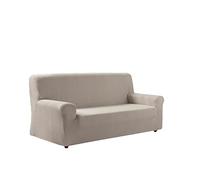 Zebra Textil Z51 Housse de Canapé Elastique, Tissu, Ecru, 3 Places