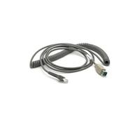 Zebra USB/Power Cable - 5-12V - 4.57m - Coiled - for Symbol DS4308, DS7708, Digital Scanner DS9308, Zebra DS4608, DS7708, DS9208, LI2208