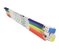 Zebra Z-Band 6 rouleaux de 200 bracelets blancs et rouges 25x279mm