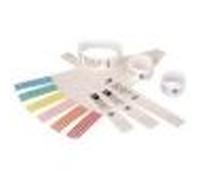 Zebra Z-Band Direct Next Generation - Polypropylène (PP) - adhésif permanent en acrylique - enduit - perforé - blanc - 25.4 x 279.4 mm 1200 unités (6 rouleau(x) x 200 bracelets - pour LP 2824;...