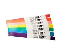 Zebra Z-Band Direct Next Generation - Polypropylène (PP) - adhésif permanent en acrylique - enduit - perforé - blanc - 25.4 x 279.4 mm 1200 unités (6