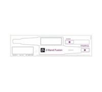 Zebra Z-Band Fusion - Polypropylène (PP) - adhésif - blanc - 70 x 22 mm 1000 unités (5 rouleau(x) x 200 bracelets - pour Zebra GX420; GK Series