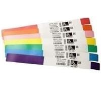 Zebra Z-Band Splash, bleu, étiquette adhésive, thermique directe, 1" x 10", 350 pièces