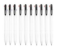 Zebra Z-Grip Elegance Lot de 10 stylos à bille rétractables 4 en 1 Couleurs 1,0 mm Corps blanc Noir/bleu/rouge/vert