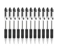 Zebra Z-Grip Lot de 12 stylos à bille rétractables Pointe 1 mm Encre noire