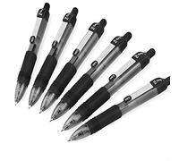 ZEBRA Z-Grip - Mini stylos à bille rétractables lisses, 1,0 mm, couleur noire, paquet de 6