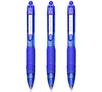 Zebra Z-Grip Smooth Mini Retractable Ballpoint Pens - 1.0mm - Blue - Pack of 3