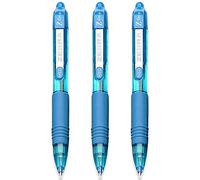 Zebra Z-Grip Smooth Mini Retractable Ballpoint Pens - 1.0mm - Light Blue - Pack of 3