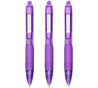 Zebra Z-Grip Smooth Mini Retractable Ballpoint Pens - 1.0mm - Violet - Pack of 3