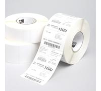 Zebra Z-Perform 1000T Blanc - Étiquette Découpée 10.2x20.3cm, Rouleau, Adhésif Permanent, Transfert Thermique, 726 Étiquettes/Rouleau, Paquet de 4 Rouleaux